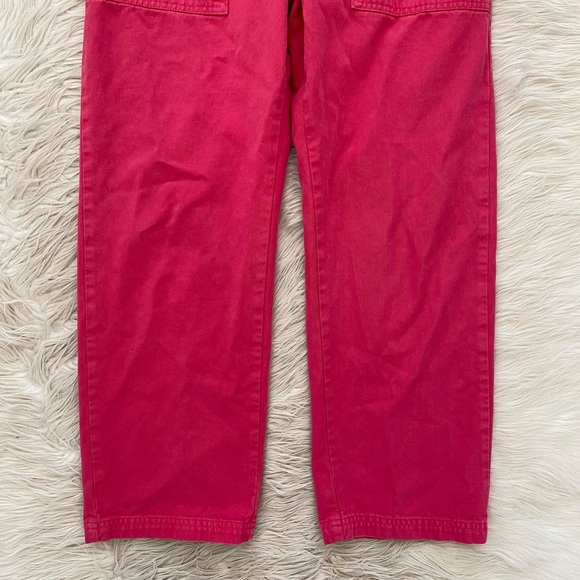 Big Bud Press Work Pants Hot Pink Cotton Twill Straight Leg High Waisted Utility - Picture 4 of 13